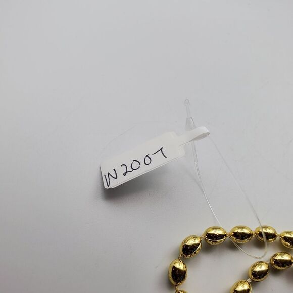 Festive gold tone beaded fall necklace N2007 - Picture 4 of 4